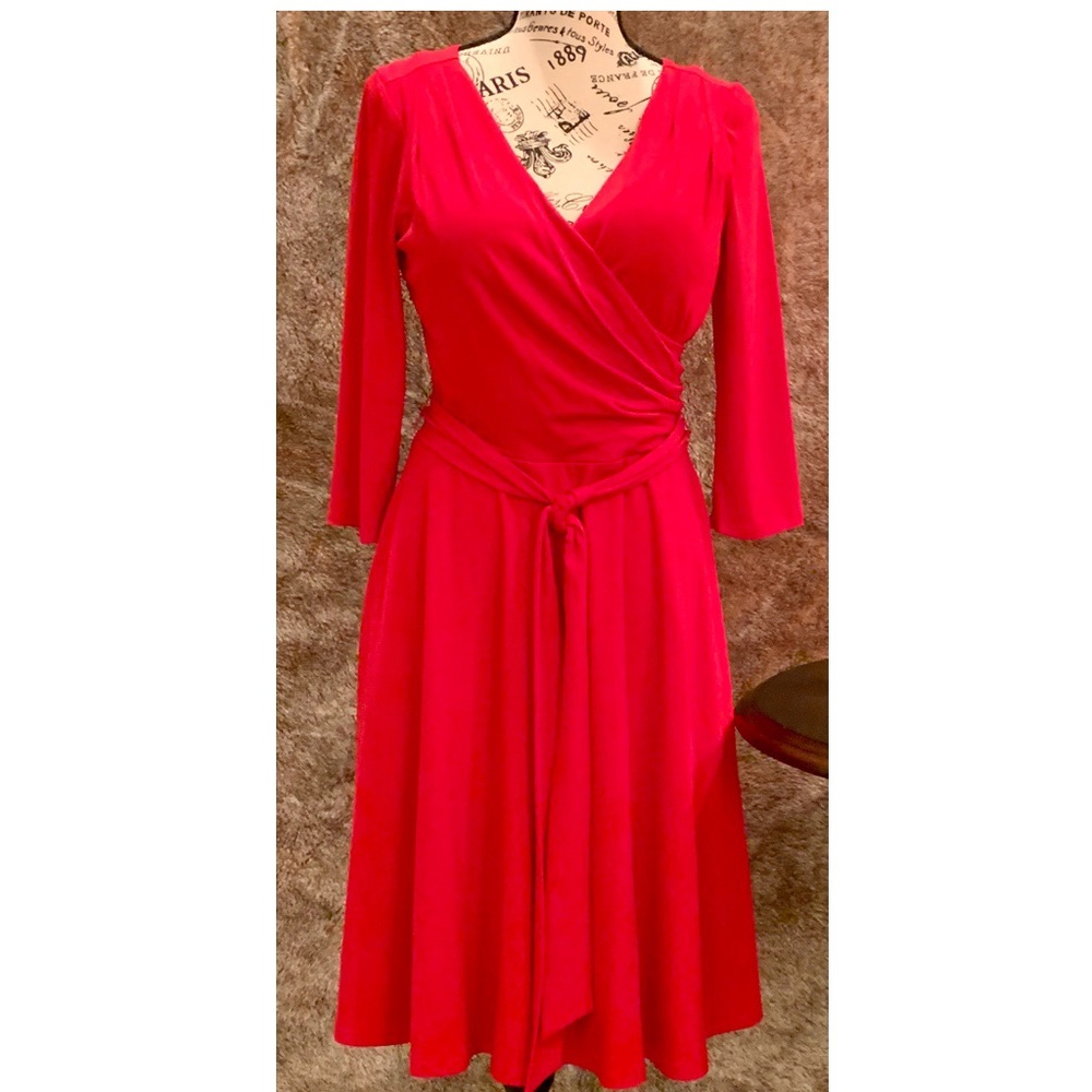 White House Black Market Faux Wrap Dress